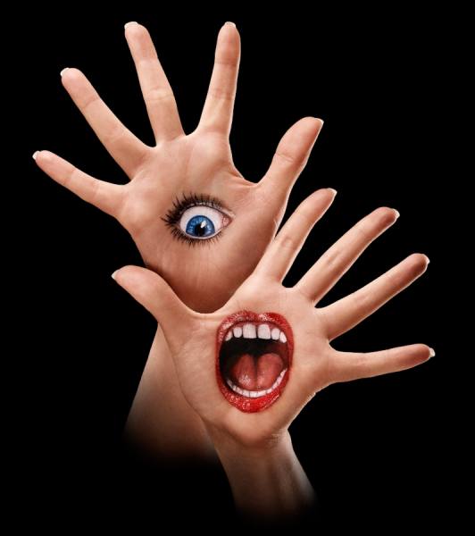 Photograph Ray Massey Scream Hands on One Eyeland